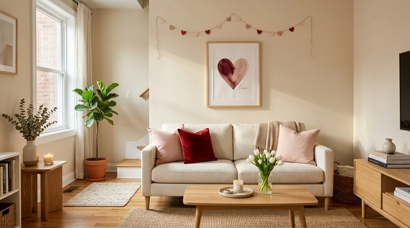 Valentine’s Day Living Room